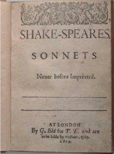 original 1609 edition of Shake-speares Sonnets held by the   British Library. Images courtesy of the Octavo Corporation